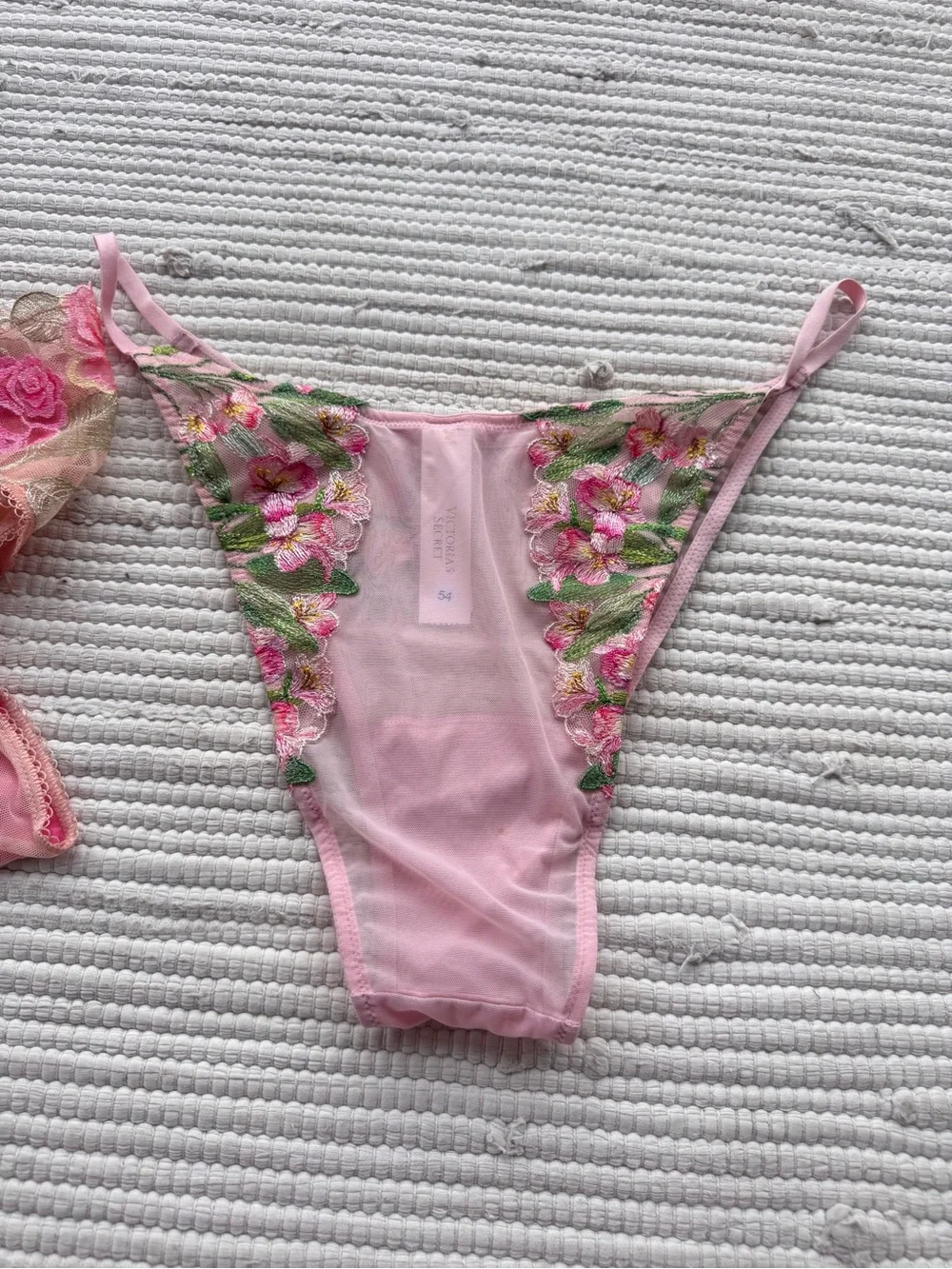Victoria’s Secret XL Embroidered Brazilian Panty Bundle 2-Piece Set NWT